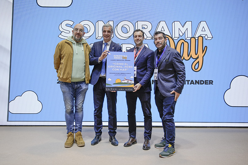 Presentación sonorama day en estand de cantabria en fitur 2024